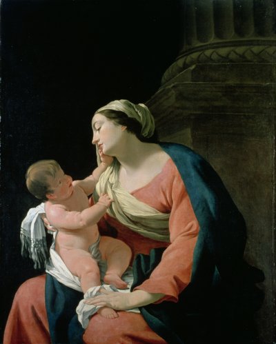 Madonna and Child, 17th Century by Simon Vouet